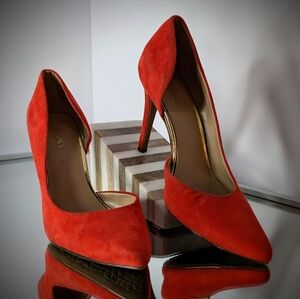 Red Suede Heels